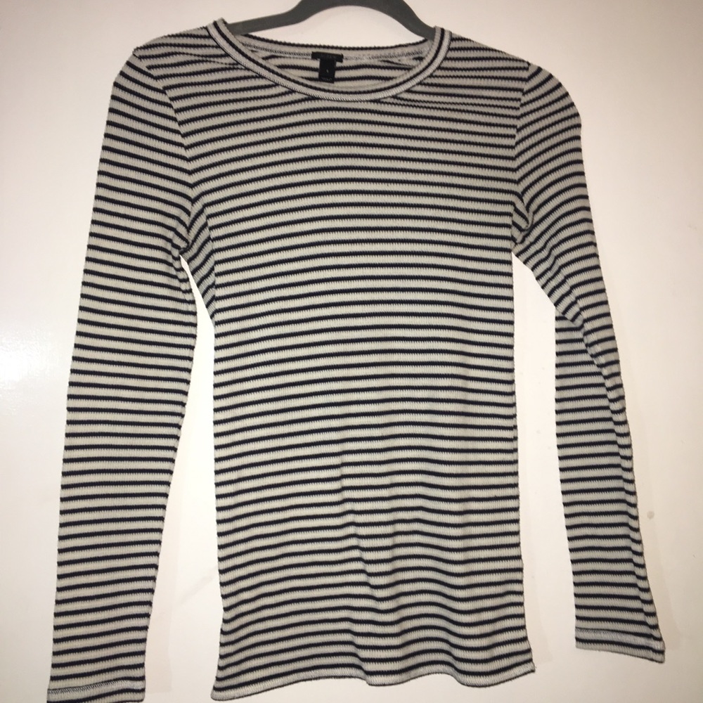Navy and white striped thermal
